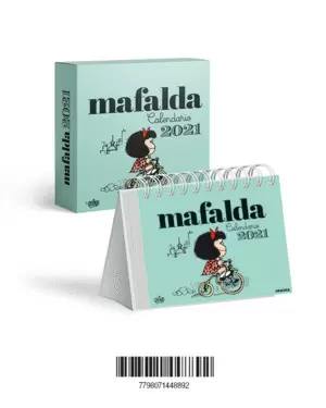 2021 Mafalda Calendario Escritorio-Verde (Sin Caja