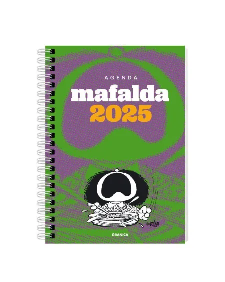 Agenda 2025 Mafalda para la Mujer Anillada Verde-Gris