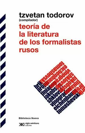 TEORÍA DE LA LITERATURA DE LOS FORMALISTAS RUSOS