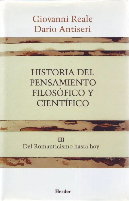 Historia del Pensamiento Filosófico y Científico Iii