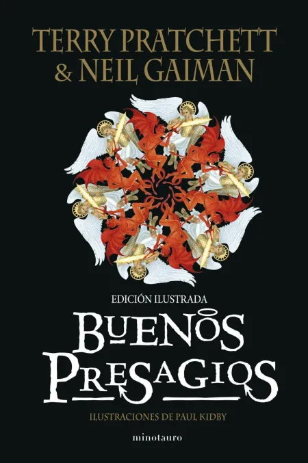 Buenos Presagios. Ilustrado por Paul Kidby