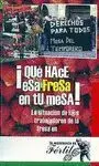 ¡Qué Hace esa Fresa en tu Mesa!