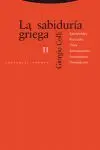 La Sabiduría Griega Ii