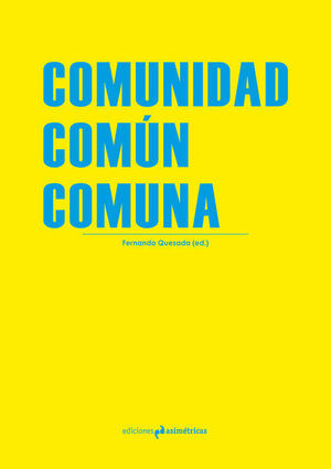 COMUNIDAD. COMÚN COMUNA