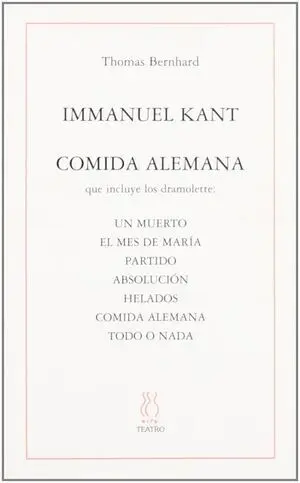 Immanuel Kant y Comida Alemana