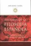 HISTORIA DE LA FILOSOFÍA ESPAÑOLA