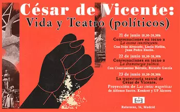 César de Vicente VIDA Y TEATRO (político) 21-22-23 junio 2022