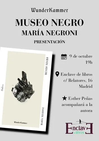 Presentación de MUSEO NEGRO, de María Negroni