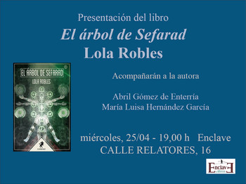 EL ÁRBOL DE SEFARAD -  Lola Robles - 19:00 h.