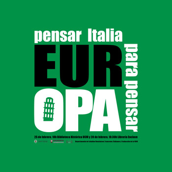 Pensar Italia para pensar Europa. Encuentros UCM. 18:30