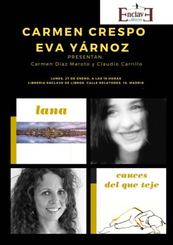 Lectura poética de Eva Yárnoz y Carmen Crespo. 19h