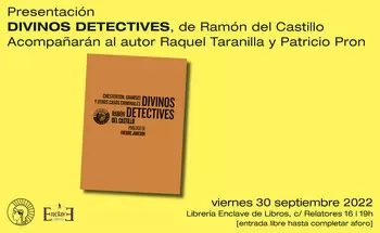 Presentación Divinos detectives - Ramón del Castillo - 19 h.