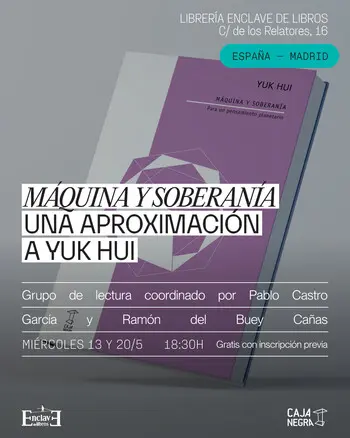 Grupo de lectura MÁQUINA Y SOBERANÍA: Una...