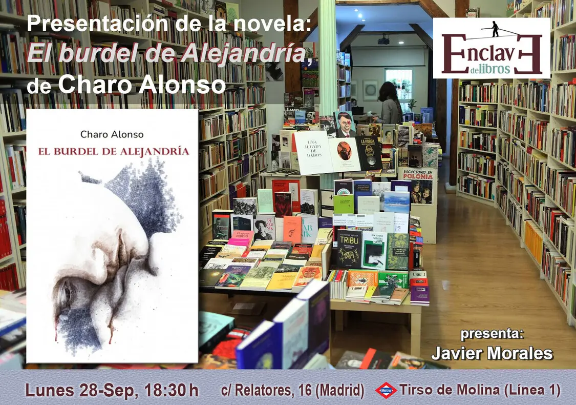 Presentación de la novela EL BURDEL DE ALEJANDRÍA, de Charo Alonso