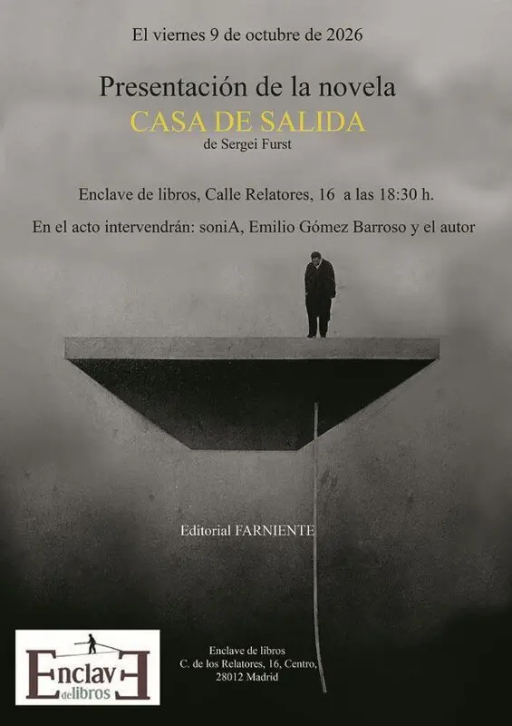 Presentación de la novela CASA DE SALIDA, de Sergei Furst