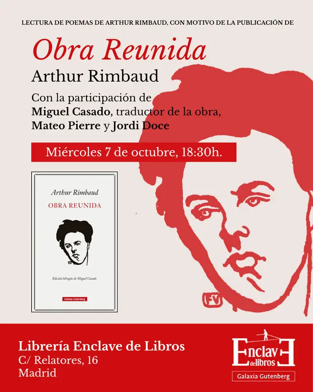 Presentación de la OBRA REUNIDA de Arthur Rimbaud