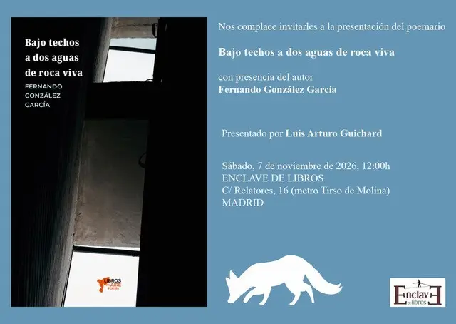 Presentación BAJO TECHOS A DOS AGUAS DE ROCA VIVA de Fernando González García